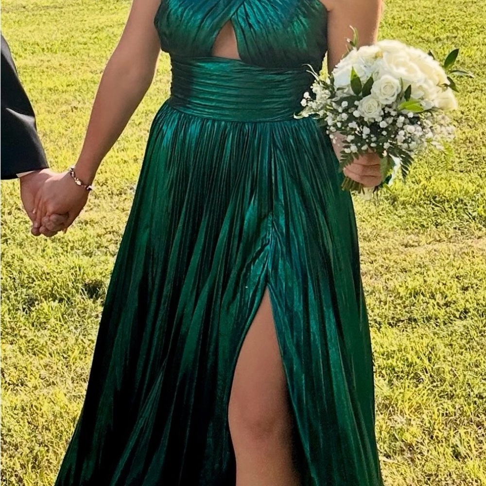 Sherri Hill Emerald Green Prom Dress